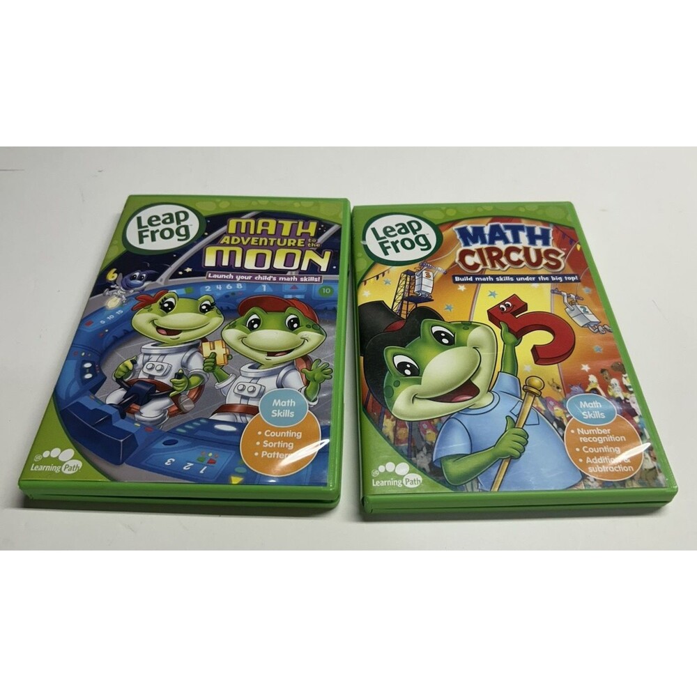 2 Math Circus Math Adventure Moon Educational DVD Preschool 3 to 6 years